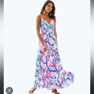 Lilly Pulitzer Melody Maxi Dress in Pink Sunset